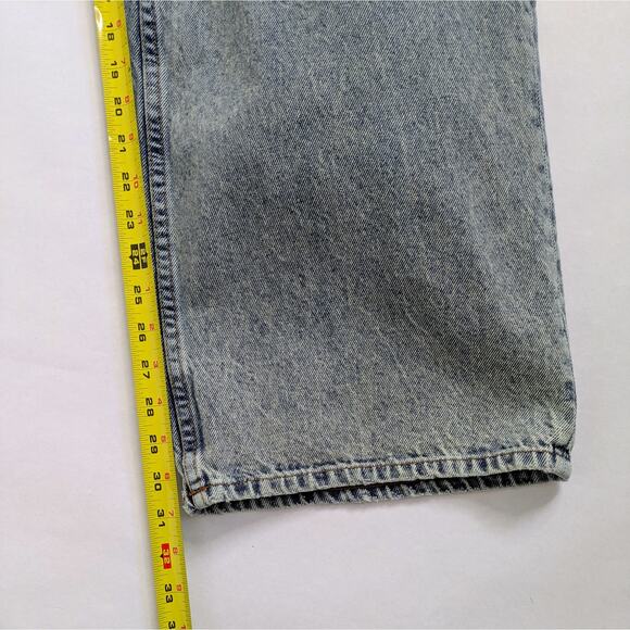 Motel Denim Jeans Womens W 28 L 34 Blue Wide Leg 100% Cotton Low Rise Rigid - Picture 8 of 11